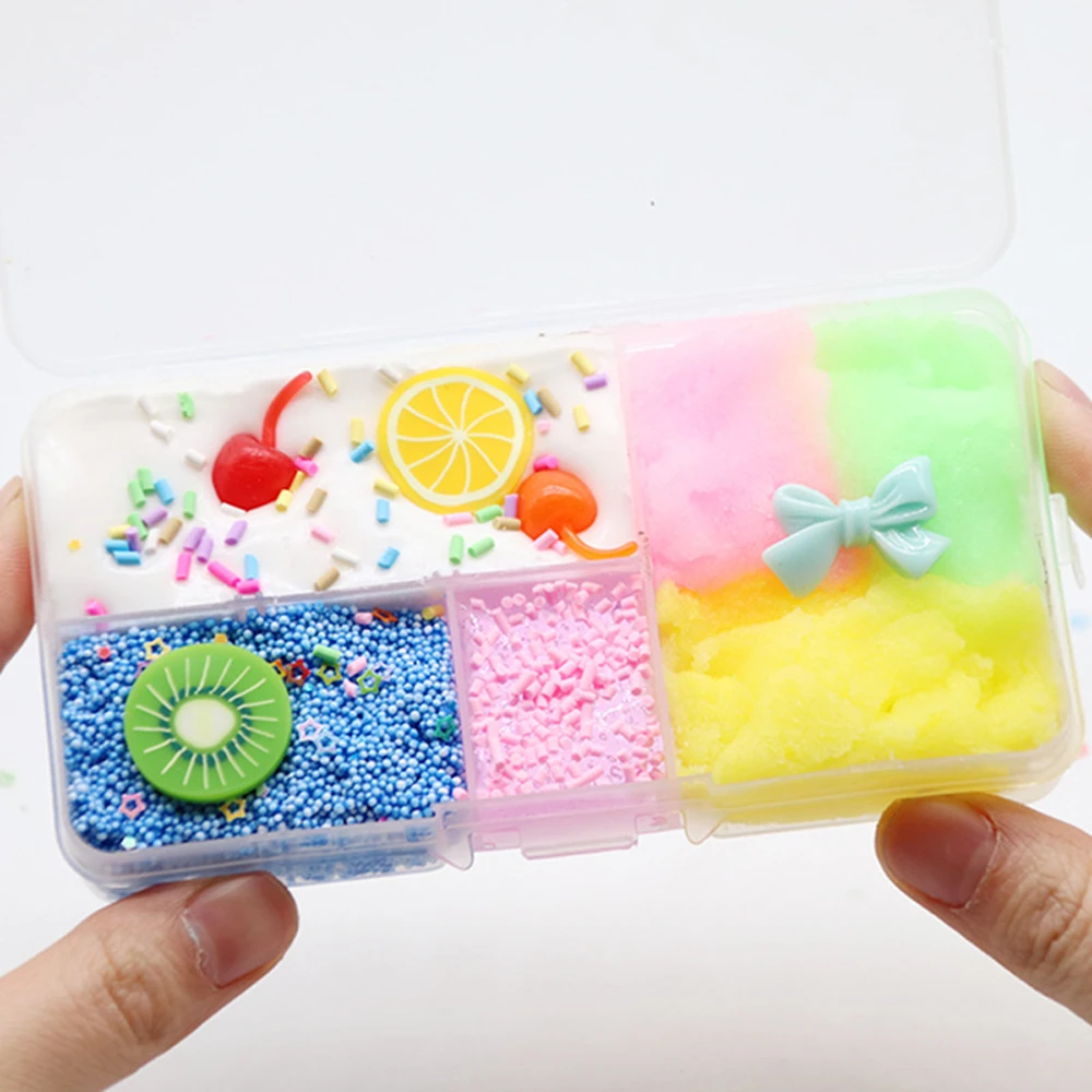 120ml Charms Slime Kit Color Mud Boxed Cherry Cotton Clay Elasticity Plasticine Modeling Blue Crystal Clay Stress Toy Kid Gift
120ml Charms Slime Kit Color Mud Boxed Cherry Cotton Clay Elasticity Plasticine Modeling Blue Crystal Clay Stress Toy Kid Gift
