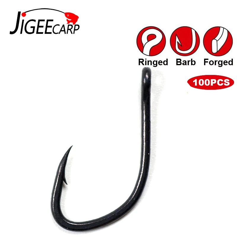 JIGEECARP 100pcs Carp Hooks Teflon Coating Carp Fishing Hook Sharp Carp Rig Hook Fishing Hooks Accessories V Shape
JIGEECARP 100pcs Carp Hooks Teflon Coating Carp Fishing Hook Sharp Carp Rig Hook Fishing Hooks Accessories V Shape