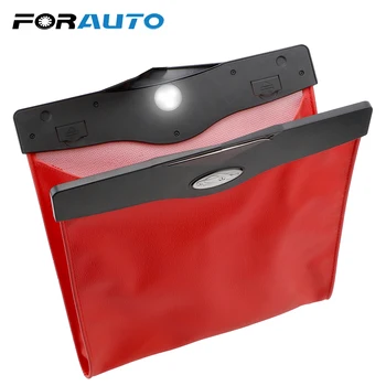 FORAUTO Car Trash Can LED Light PU Leather Car Organizer Storage Box Auto Door Side Seat Back Garbage Holder Dustbin Car-styling
FORAUTO Car Trash Can LED Light PU Leather Car Organizer Storage Box Auto Door Side Seat Back Garbage Holder Dustbin Car-styling