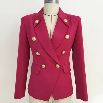Rose Pink Blazer Women Temperament High Quality Blazer Bussiness Women Slim Suit Jacket Autumn Winter Small Coat Chaqueta Mujer
Rose Pink Blazer Women Temperament High Quality Blazer Bussiness Women Slim Suit Jacket Autumn Winter Small Coat Chaqueta Mujer