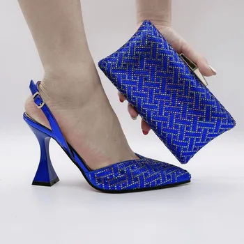 Blue Color Italian Design Shoe and Bag Set for Party In Women Wedding Shoes Bride Cristal High Quality African Wedding
Blue Color Italian Design Shoe and Bag Set for Party In Women Wedding Shoes Bride Cristal High Quality African Wedding