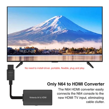 N64 To HDMI Converter Cable Video Audio Splitter TV Portable HD Link Drive Free Multimedia Plug And Play Accessory Signal Gaming
N64 To HDMI Converter Cable Video Audio Splitter TV Portable HD Link Drive Free Multimedia Plug And Play Accessory Signal Gaming