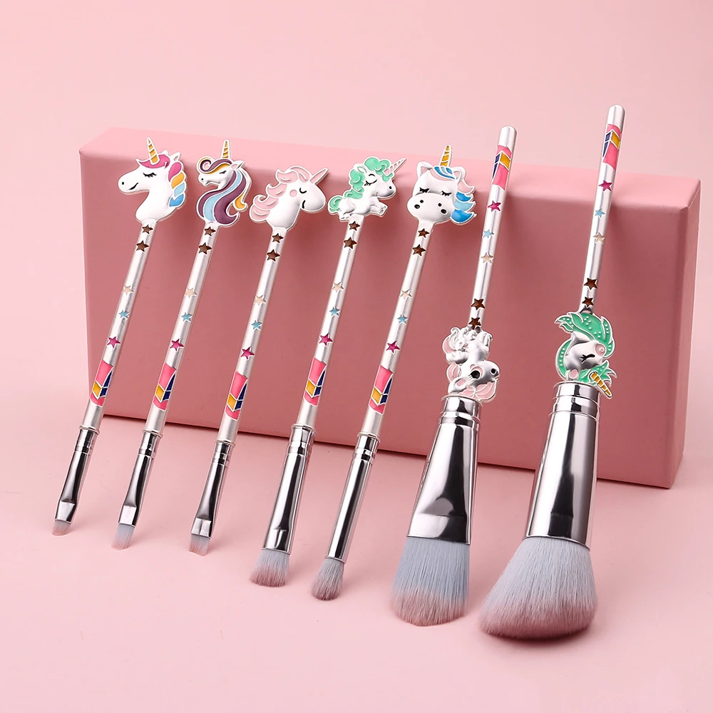Unique Design Horse Makeup Brushes Synthetic Hair Blush Brush Powder Brush Cosmetic Face Beauty Tools 7pcs Unicornio Pincel
Unique Design Horse Makeup Brushes Synthetic Hair Blush Brush Powder Brush Cosmetic Face Beauty Tools 7pcs Unicornio Pincel