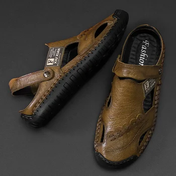 2020 new summer outdoor men sandals breathable casual wading shoes leather high-quality beach sports shoes men large size 38-48
2020 new summer outdoor men sandals breathable casual wading shoes leather high-quality beach sports shoes men large size 38-48