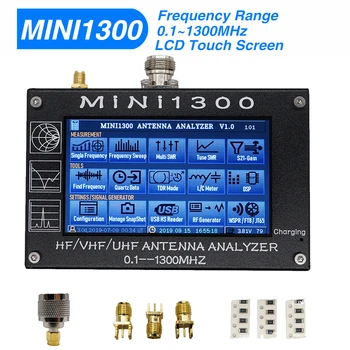 Antenna Analyzer MINI1300 LCD Screen 4.3" Frequency Range 0.1-1300MHZ HF VHF UHF SWR VHF Radio Antena Analyzer with Touch Screen
Antenna Analyzer MINI1300 LCD Screen 4.3" Frequency Range 0.1-1300MHZ HF VHF UHF SWR VHF Radio Antena Analyzer with Touch Screen