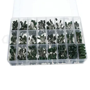 660pcs/lot 24Value Capacitor kit 100V 2A221J to 2A474J Polyester Film Capacitor Assorted Kit 0.22nf~470nf Capacitors
660pcs/lot 24Value Capacitor kit 100V 2A221J to 2A474J Polyester Film Capacitor Assorted Kit 0.22nf~470nf Capacitors