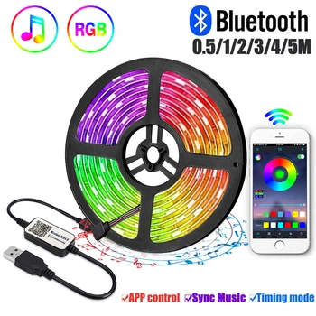 RGB LED Stripe Light USB Waterproof 5V TV Backlight with Bluetooth Smart RF Remote Color Tape Flexible Ribbon Lighting
RGB LED Stripe Light USB Waterproof 5V TV Backlight with Bluetooth Smart RF Remote Color Tape Flexible Ribbon Lighting