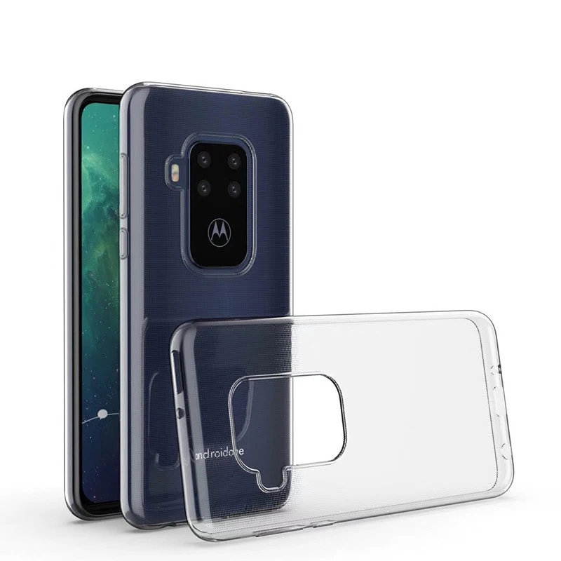 Moto One Zoom Cover Ultra Thin Clear Soft TPU Back Case For Motorola Pro Coque |