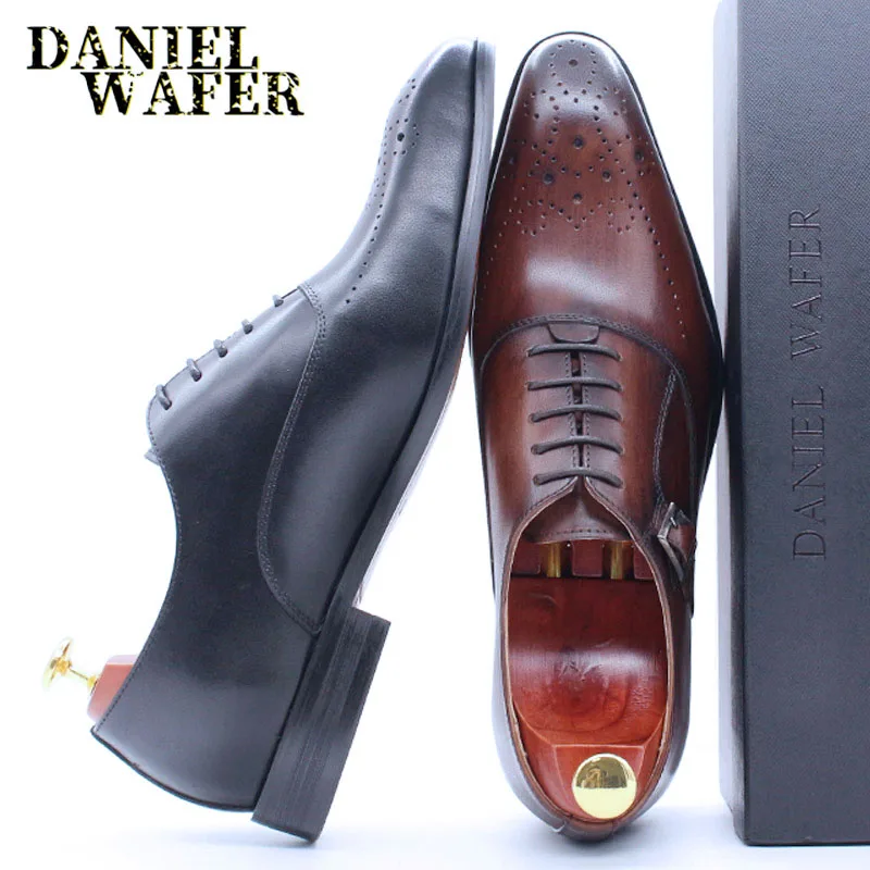 ELEGANT MEN'S LEATHER SHOES FORMAL MEN DRESS OFFICE BUSINESS WEDDING SHOE BLACK COFFEE LACE UP BUCKLE STRAP OXFROD SHOES FOR MEN
ELEGANT MEN'S LEATHER SHOES FORMAL MEN DRESS OFFICE BUSINESS WEDDING SHOE BLACK COFFEE LACE UP BUCKLE STRAP OXFROD SHOES FOR MEN