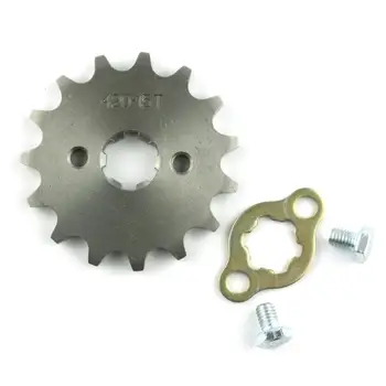 Front Engine 420# 17mm 20mm 10T 11T 12T 13T 14T 15T 16T 17T 18T 19T Teeth Chain Sprocket With Retainer Plate Locker
Front Engine 420# 17mm 20mm 10T 11T 12T 13T 14T 15T 16T 17T 18T 19T Teeth Chain Sprocket With Retainer Plate Locker