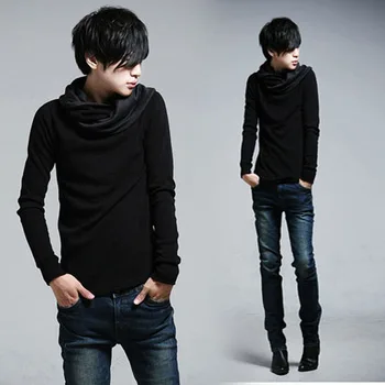Autumn and winter 2020 Korean version of the new fashion tide men's scarf collar wild Slim T-shirt large size male t-shirts
Autumn and winter 2020 Korean version of the new fashion tide men's scarf collar wild Slim T-shirt large size male t-shirts