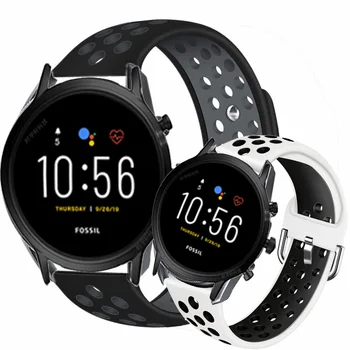 Sport Silicone Wrist Strap for Fossil Gen 5 Carlyle HR/Fossil Q Grant/Wander/Crewmaster/Founder 2.0 Watch Band Quickfit 22mm
Sport Silicone Wrist Strap for Fossil Gen 5 Carlyle HR/Fossil Q Grant/Wander/Crewmaster/Founder 2.0 Watch Band Quickfit 22mm