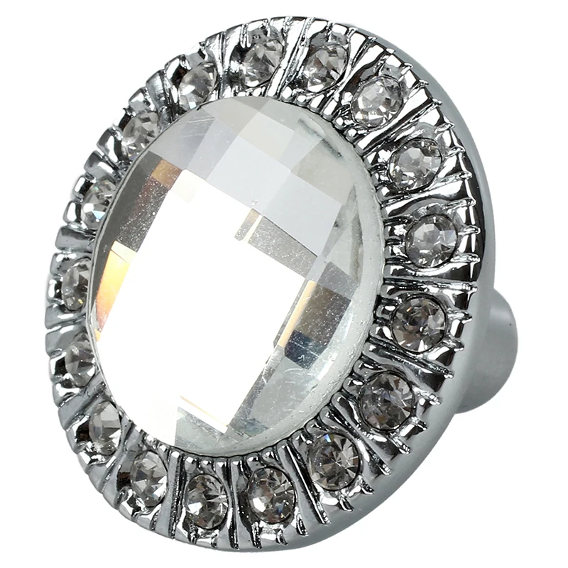 1pcs Crystal Glass Clear Round Pull Handle Glittering Rhinestone Knob for Cupboard Drawer Silver
1pcs Crystal Glass Clear Round Pull Handle Glittering Rhinestone Knob for Cupboard Drawer Silver