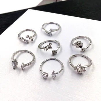 36 Pcs/lot silver color women ring lot 
36 Pcs/lot silver color women ring lot