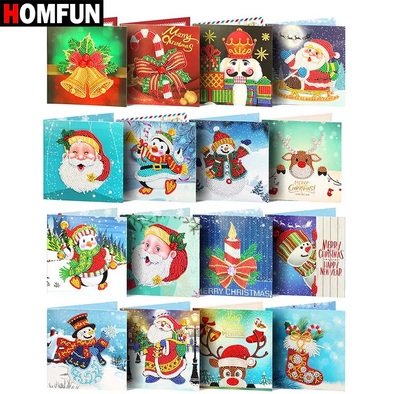 HOMFUN Diamond Painting Greeting Cards Cartoon Christmas Birthday Postcards 5D DIY Kids Festival Embroidery Greet Cards Gift
HOMFUN Diamond Painting Greeting Cards Cartoon Christmas Birthday Postcards 5D DIY Kids Festival Embroidery Greet Cards Gift
