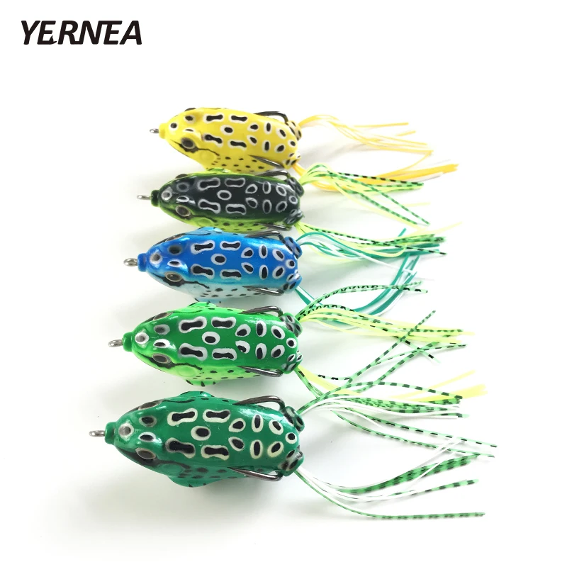 New 5pcs/Lot 5 Colors Soft Tube Bait Plastic Fishing Lures Frog Lure Treble Hooks Artificial Soft Bait Topwater Ray Frog
New 5pcs/Lot 5 Colors Soft Tube Bait Plastic Fishing Lures Frog Lure Treble Hooks Artificial Soft Bait Topwater Ray Frog