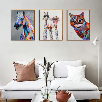 Modern Animal Giraffe A family With Glasses Oil Painting on Canvas Posters and Prints Cuadros Wall Art Pictures For Living Room
Modern Animal Giraffe A family With Glasses Oil Painting on Canvas Posters and Prints Cuadros Wall Art Pictures For Living Room