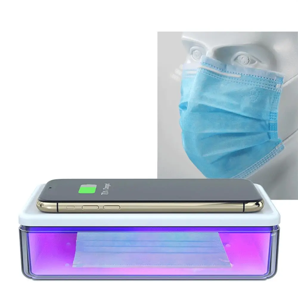 2020 UV Sterilizer Box Mask Phones Cleaner Personal Disinfection Cabinet with Aromatherapy Esterilizador Wireless charging
2020 UV Sterilizer Box Mask Phones Cleaner Personal Disinfection Cabinet with Aromatherapy Esterilizador Wireless charging