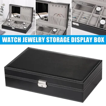 11 Slots Watch Protective Box PU Case Jewelry Ring Display Organizer Storage Tray with Mirror LDO99
11 Slots Watch Protective Box PU Case Jewelry Ring Display Organizer Storage Tray with Mirror LDO99
