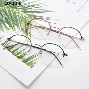 LUCIDIE 2020 New Woman Half-frame Eyewear Clear Lens Computer Glasses Frames Women Eyeglasses Optical Prescription Spectacles
LUCIDIE 2020 New Woman Half-frame Eyewear Clear Lens Computer Glasses Frames Women Eyeglasses Optical Prescription Spectacles