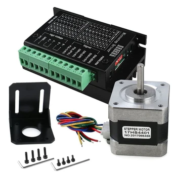 TB6600 4A 9-42V Stepper Motor Driver CNC Controller with Stepper Motor Nema 17 Bipolar 1.7A 40N.Cm Holding Torque and Motor
TB6600 4A 9-42V Stepper Motor Driver CNC Controller with Stepper Motor Nema 17 Bipolar 1.7A 40N.Cm Holding Torque and Motor