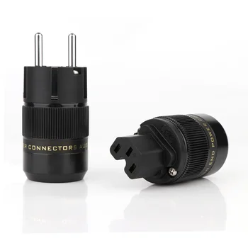One pair HiFI audio Diy power cable connector plug hi-end Schuko Eu plug For Audio Connector power cord cable
One pair HiFI audio Diy power cable connector plug hi-end Schuko Eu plug For Audio Connector power cord cable