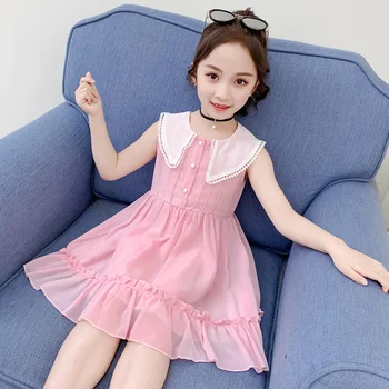 Pink Blue Summer Dress For Girls Ruffles Chiffon Sleeveless Dresses Girl Teen Party Dress Kids Clothes 4 6 8 10 12 13 14 Year
Pink Blue Summer Dress For Girls Ruffles Chiffon Sleeveless Dresses Girl Teen Party Dress Kids Clothes 4 6 8 10 12 13 14 Year