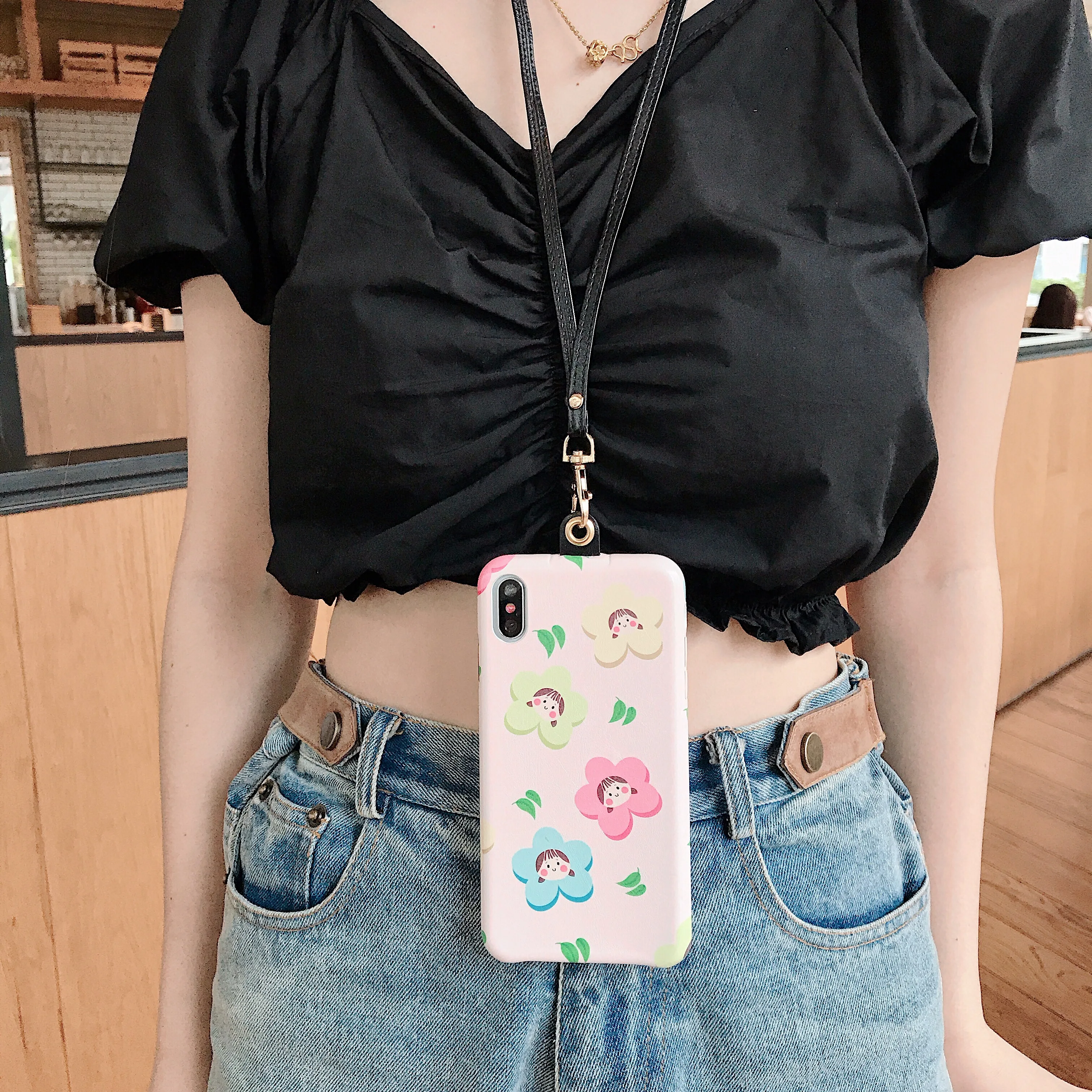 Fresh Flower Cell Phone Case With Lanyard Necklace Shoulder Neck Strap Rope Cord for iphone 6 7 8 plus x xs xr xs max
Fresh Flower Cell Phone Case With Lanyard Necklace Shoulder Neck Strap Rope Cord for iphone 6 7 8 plus x xs xr xs max