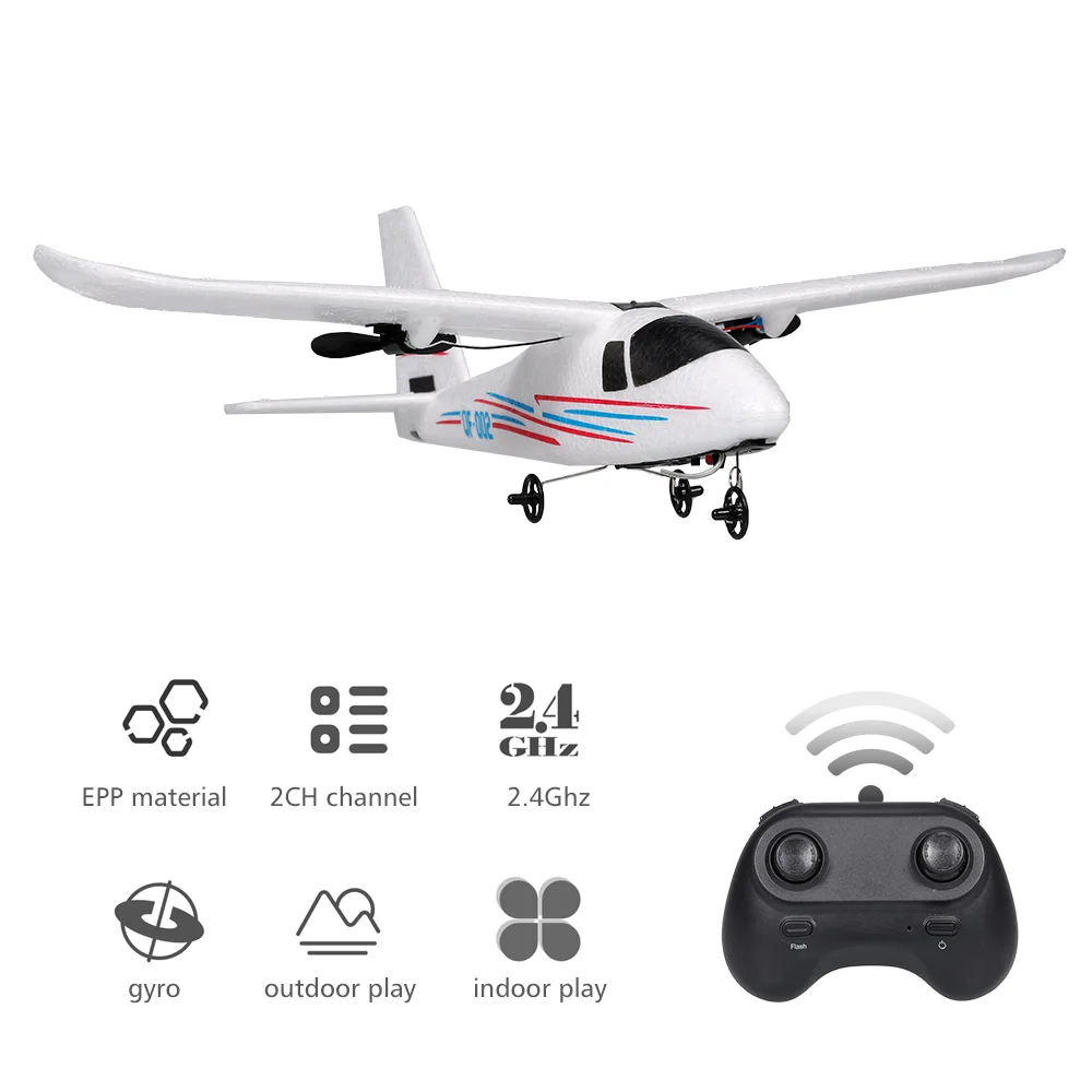 GoolRC QF002 BABY RC Airplane 2.4GHz 2CH Small Plane DIY Flight Toys Lightweight But Stable Gift for Kids Boys | Игрушки и хобби
