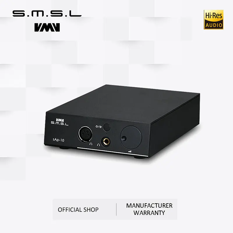 SMSL SAP-10 HI-FI Headphone Player Amplifier Full Balanced Output XLR and RCA Input Built-in Linear Power Supply Chips Black
SMSL SAP-10 HI-FI Headphone Player Amplifier Full Balanced Output XLR and RCA Input Built-in Linear Power Supply Chips Black
