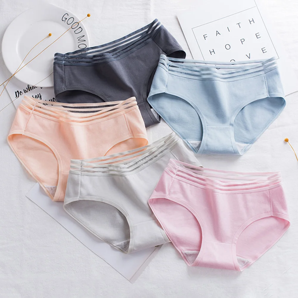 Cotton underwear breathable for women low waist elastic with skin-friendly elasticity and excellent fashion 
Cotton underwear breathable for women low waist elastic with skin-friendly elasticity and excellent fashion
