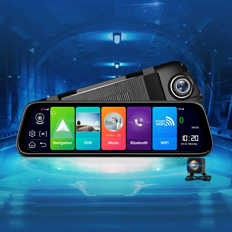 AWESAFE Car DVR GPS Navigator Camera 4G ADAS 9.66" Android 8.1 Stream Media Rear View Mirror FHD 1080P Mirror Dash Cam Recorder
AWESAFE Car DVR GPS Navigator Camera 4G ADAS 9.66" Android 8.1 Stream Media Rear View Mirror FHD 1080P Mirror Dash Cam Recorder