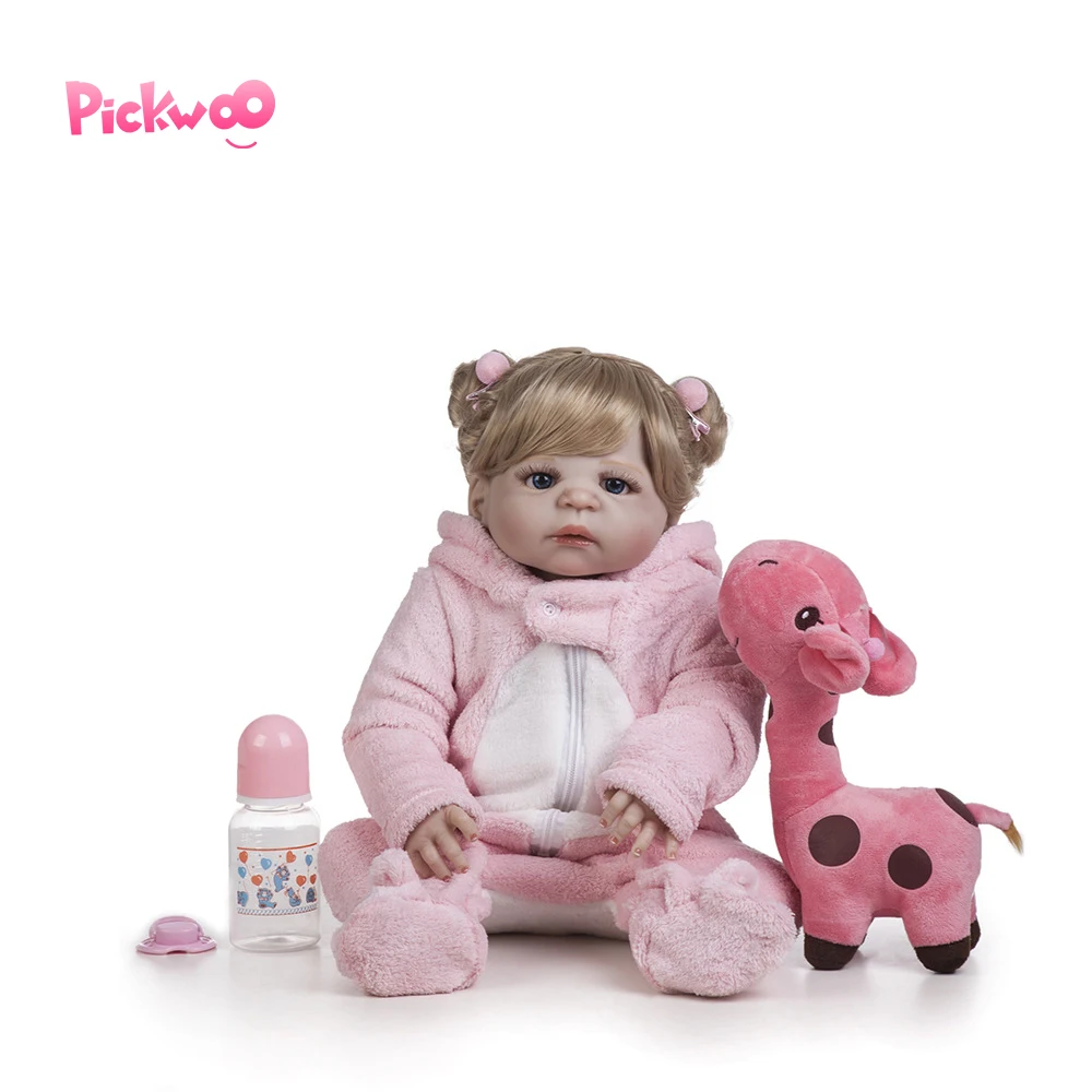 Pickwoo bebes reborn doll 48cm 55cm Baby girl Dolls soft Silicone Boneca Reborn Brinquedos Bonecas children's gifts toys plamate
Pickwoo bebes reborn doll 48cm 55cm Baby girl Dolls soft Silicone Boneca Reborn Brinquedos Bonecas children's gifts toys plamate