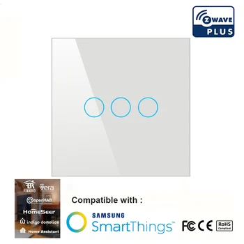 Z wave Plus Wall Light Switch Home Automation Touch Switch Smart Remote Control Light Switch Compatible Zwave 300 and 500 series
Z wave Plus Wall Light Switch Home Automation Touch Switch Smart Remote Control Light Switch Compatible Zwave 300 and 500 series