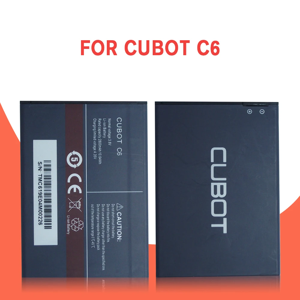 For Cubot J7 / R19 Battery 2800mAh Mobile Phone Replacement Batteria Batterie For Cubot C6 Accumulator
For Cubot J7 / R19 Battery 2800mAh Mobile Phone Replacement Batteria Batterie For Cubot C6 Accumulator