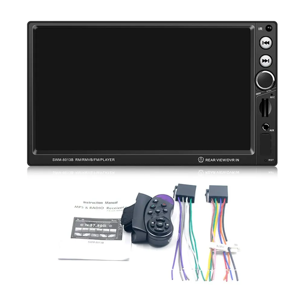 SWM-8013B 7-Inch Large Display Screen Car MP5 Vehicle Audio Video Player Support Brake Prompt Mini TF Card
SWM-8013B 7-Inch Large Display Screen Car MP5 Vehicle Audio Video Player Support Brake Prompt Mini TF Card