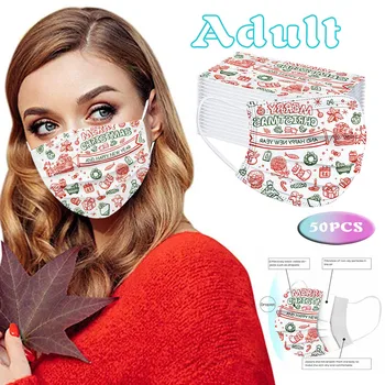 50pc Adult's Christmas Printed Mask Disposable Protective Face Masks Anti Pollution Pm2.5 Mascaras Para La Boca Funda Mascarilla
50pc Adult's Christmas Printed Mask Disposable Protective Face Masks Anti Pollution Pm2.5 Mascaras Para La Boca Funda Mascarilla