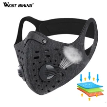 Велосипедная лицевая маска с защитой от пыли фильтром из