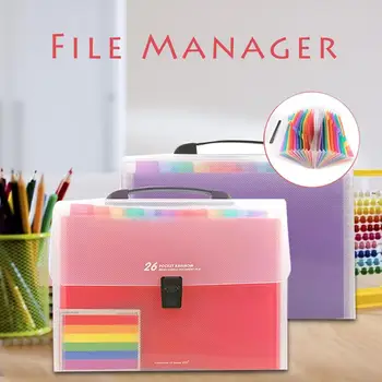 New 26 Pockets File Manager Handle Portable Expandable A4 Accordion Colorful File Organizer For Business Office Student
New 26 Pockets File Manager Handle Portable Expandable A4 Accordion Colorful File Organizer For Business Office Student