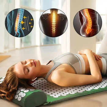 Massager Cushion Acupuncture Sets Relieve Stress Back Pain Needle Mat Acupressure Massage Mat Spike Relaxation Massage Cushion
Massager Cushion Acupuncture Sets Relieve Stress Back Pain Needle Mat Acupressure Massage Mat Spike Relaxation Massage Cushion