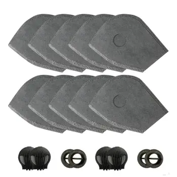 10Pcs Non-woven Mask Replacement Filters Active Carbon Anti Dust Anti-haze Filters with 4 Breathing Valves 
10Pcs Non-woven Mask Replacement Filters Active Carbon Anti Dust Anti-haze Filters with 4 Breathing Valves