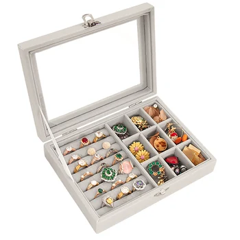 2020 Jewelry Organizer Display Ring Earrings Necklace Jewelry Case Boxes Portable Jewelry Box Velvet With Glass Storage Jewelers
2020 Jewelry Organizer Display Ring Earrings Necklace Jewelry Case Boxes Portable Jewelry Box Velvet With Glass Storage Jewelers