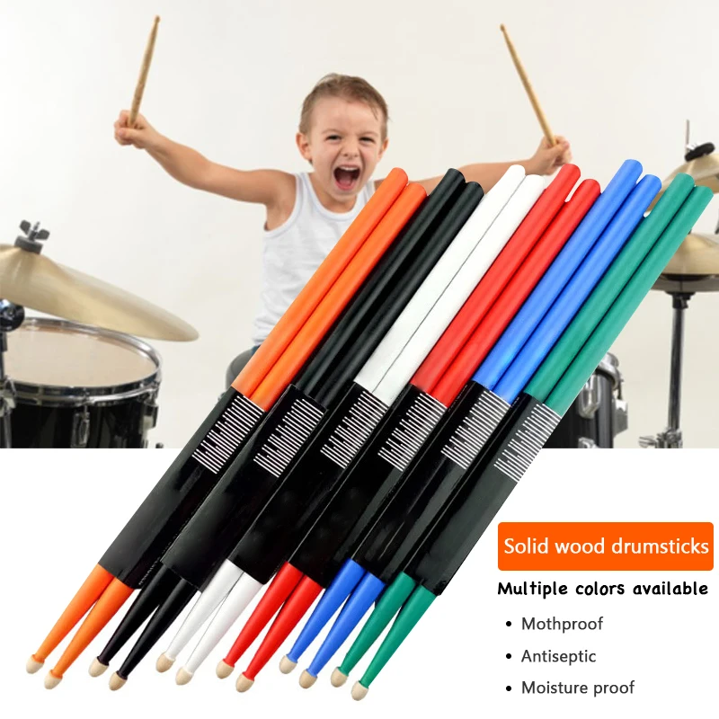 1pair 5A/7A Multi Colors Professional Drum Sticks Maple Wood Drumsticks Drum Sticks for Beginners
1pair 5A/7A Multi Colors Professional Drum Sticks Maple Wood Drumsticks Drum Sticks for Beginners