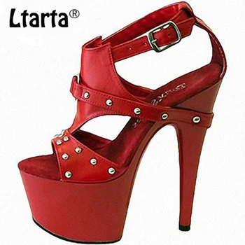 LTARTA 15cm Heels New Type Of Thin Heel One Word Buckle Rivet Fairy Sandals And All Kinds Of Open Toe Sexy Women's Shoes LYP
LTARTA 15cm Heels New Type Of Thin Heel One Word Buckle Rivet Fairy Sandals And All Kinds Of Open Toe Sexy Women's Shoes LYP