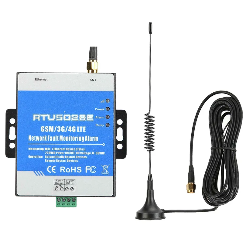 RTU5028E 2G GSM Power Failure/Recover Alarm Monitoring Circuit Fault Network Error Alert Supports Siren Sound
RTU5028E 2G GSM Power Failure/Recover Alarm Monitoring Circuit Fault Network Error Alert Supports Siren Sound
