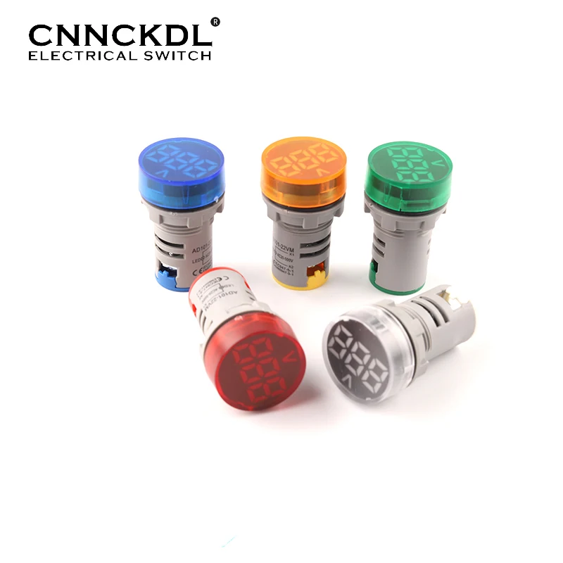 22mm Frosted Surface Mini Digital Display Auto LED Round Voltage Indicator AC20-500V Voltage Meters Signal Lamp Tester Measuring
22mm Frosted Surface Mini Digital Display Auto LED Round Voltage Indicator AC20-500V Voltage Meters Signal Lamp Tester Measuring
