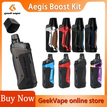 GeekVape Aegis Boost Pod Kit Built in 1500mAh battery 40W Output 3.7ml Cartridge MTL DTL E-cig Vape kit vs Vinci / Drag Nano
GeekVape Aegis Boost Pod Kit Built in 1500mAh battery 40W Output 3.7ml Cartridge MTL DTL E-cig Vape kit vs Vinci / Drag Nano