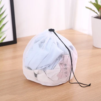 Clothing Care Fine Mesh Bags Thicken Fine Lines Drawstring Laundry Bag Bra Underwear Protective Bags Laundry Supplies
Clothing Care Fine Mesh Bags Thicken Fine Lines Drawstring Laundry Bag Bra Underwear Protective Bags Laundry Supplies