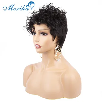 Moxika Curly Human Hair Wigs Machine Made Pixie Cut Wigs Remy Brazilian Human Hair Wigs For Women 8inch
Moxika Curly Human Hair Wigs Machine Made Pixie Cut Wigs Remy Brazilian Human Hair Wigs For Women 8inch
