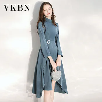 WQJGR 2020 Spring and Autumn Women Dress Asymmetrical Turtleneck Three Quarter Sashes Elegant Dresses Woman Party Night
WQJGR 2020 Spring and Autumn Women Dress Asymmetrical Turtleneck Three Quarter Sashes Elegant Dresses Woman Party Night